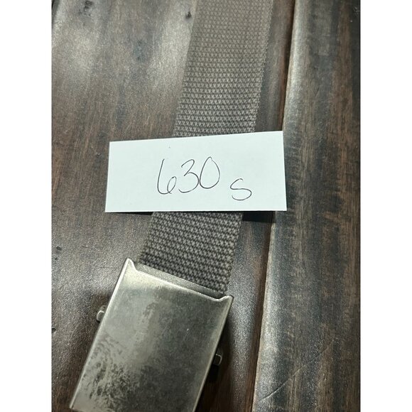 Columbia Canvas Belt Gray Silver Adjustable Fit Metal Buckle Outdoor Workwear - Picture 7 of 8